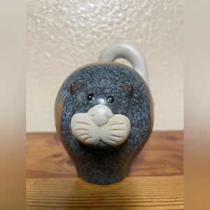 Cute Painted Cat Figurine